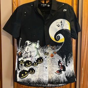 Stitch Shoppe by Loungefly Nightmare Before Christmas Button Down Short Sleeve